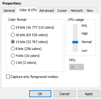 Color and CPU Color and CPU